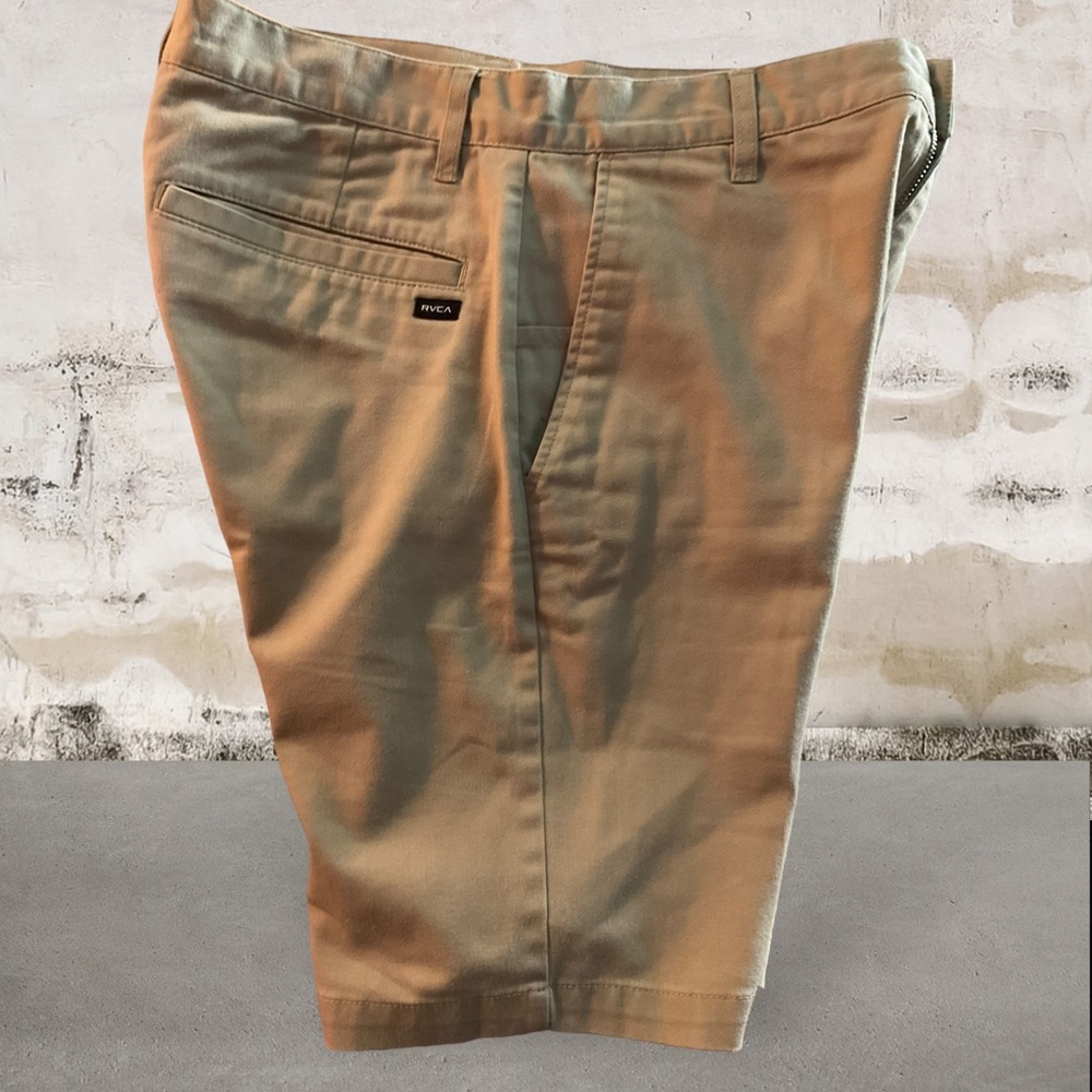RVCA Week End Stretch Mens Khaki Shorts